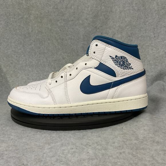 Nike Air Jordan 1 Mid SE Industrial Blue White Shoes FN5215-141 Men's Sz 10 - Picture 3 of 6